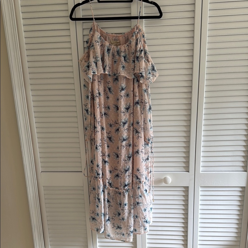 Moon River Floral Ruffle Dress